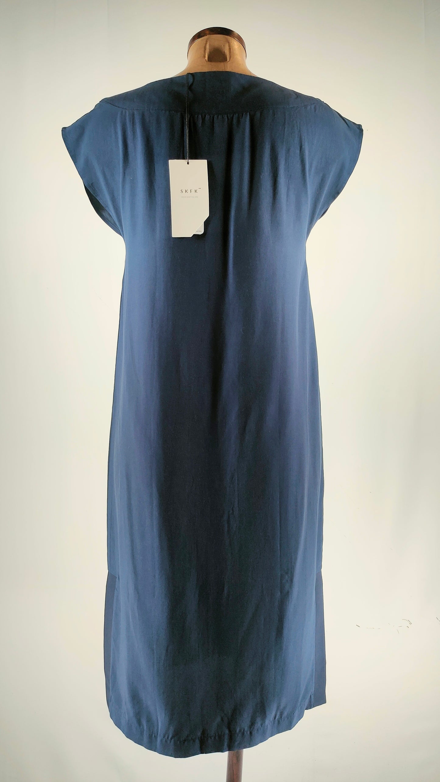 Vestido azul midi SKFK