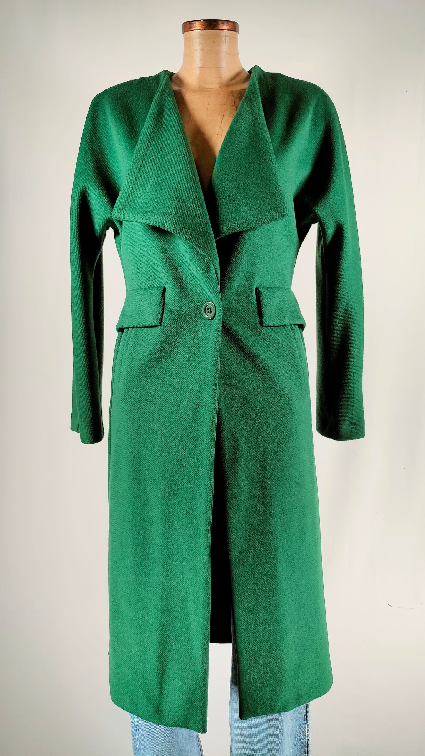 Abrigo verde largo Haveone