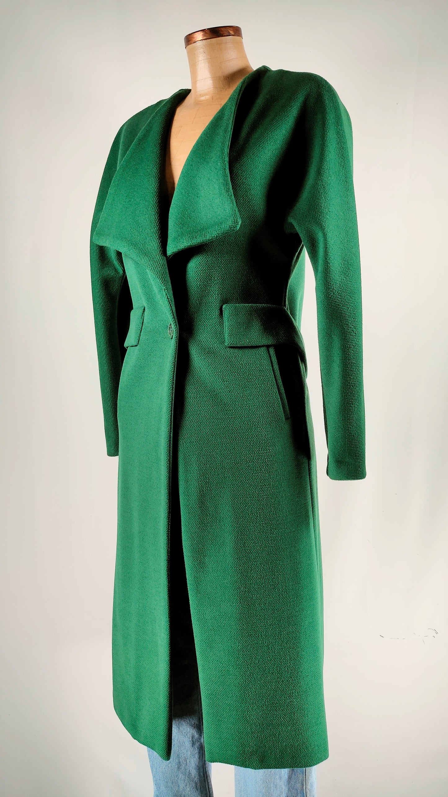 Abrigo verde largo Haveone