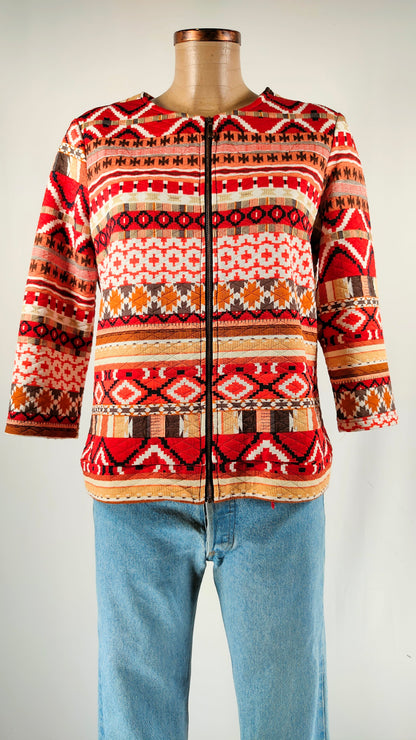 Chaqueta étnica mangas 3/4