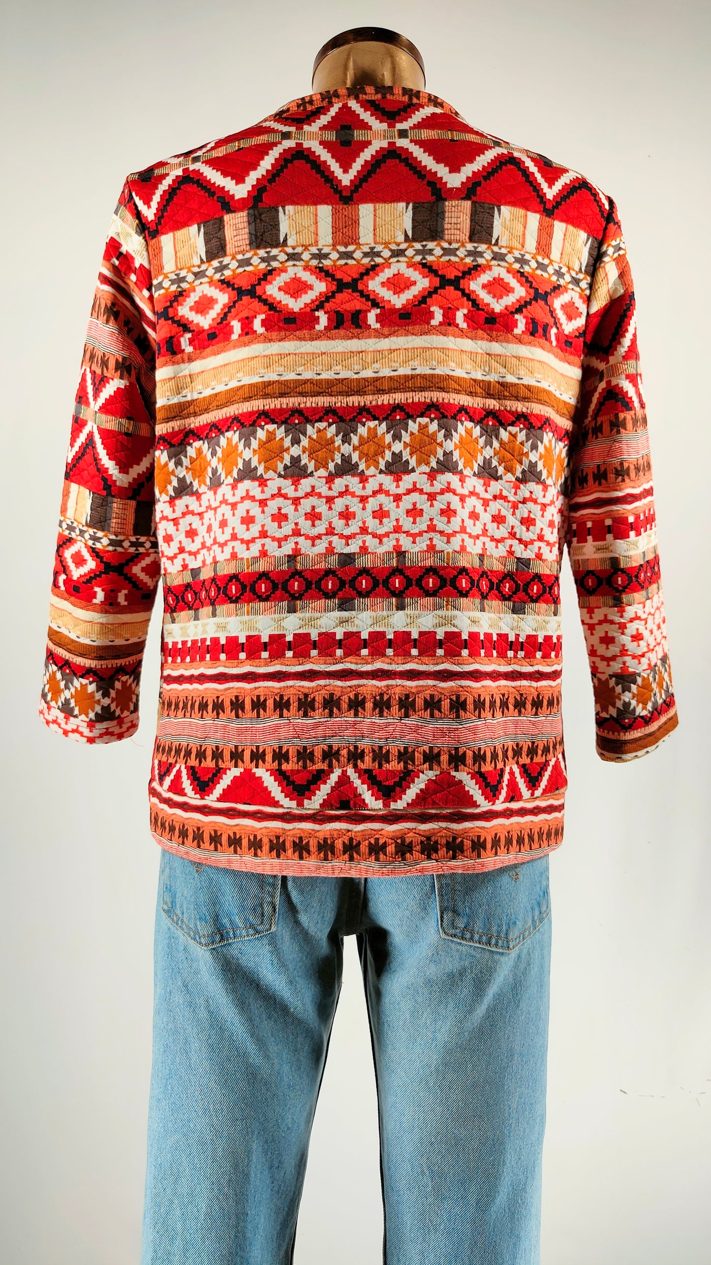 Chaqueta étnica mangas 3/4