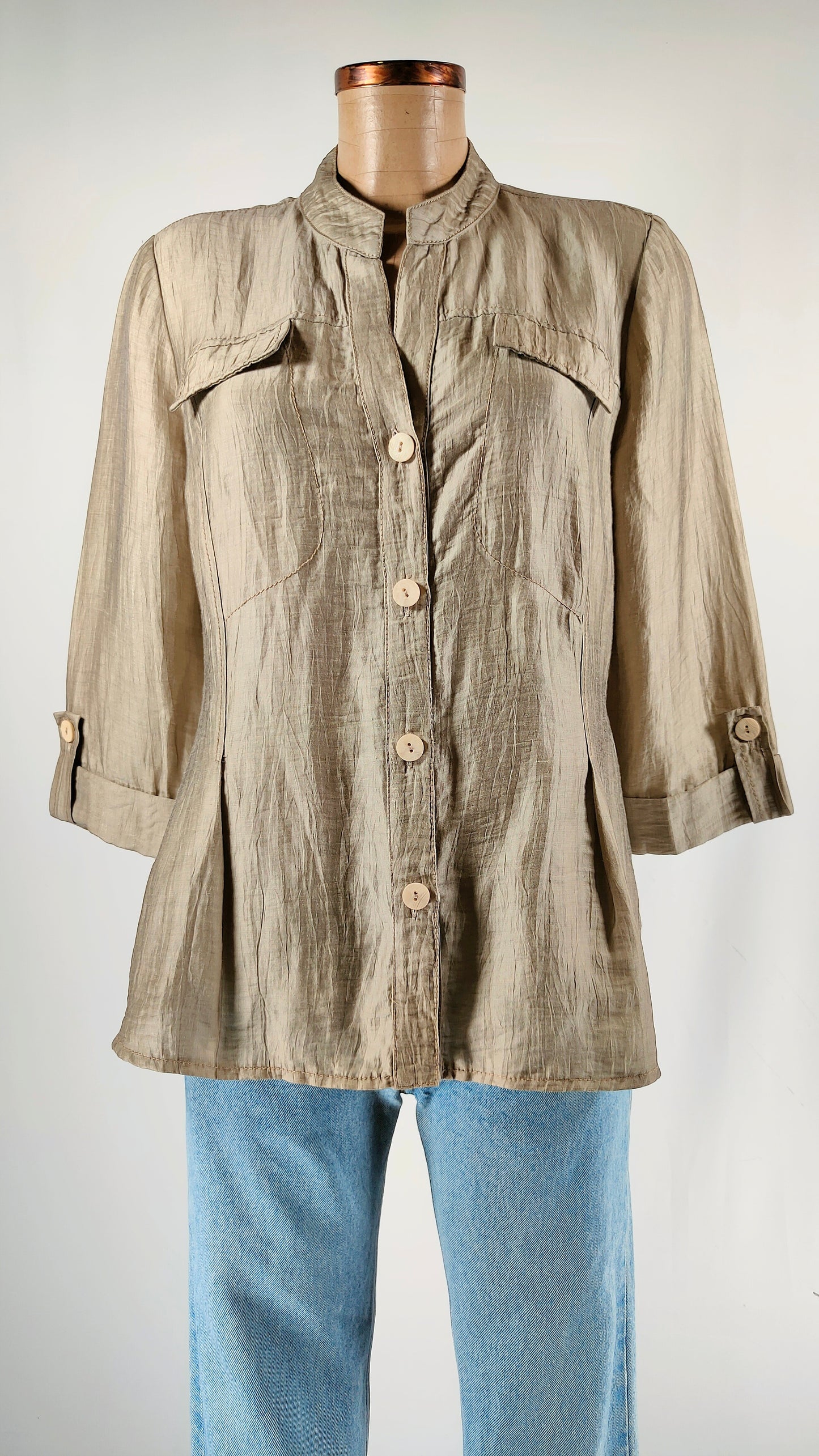 Camisa oro Paz Torras