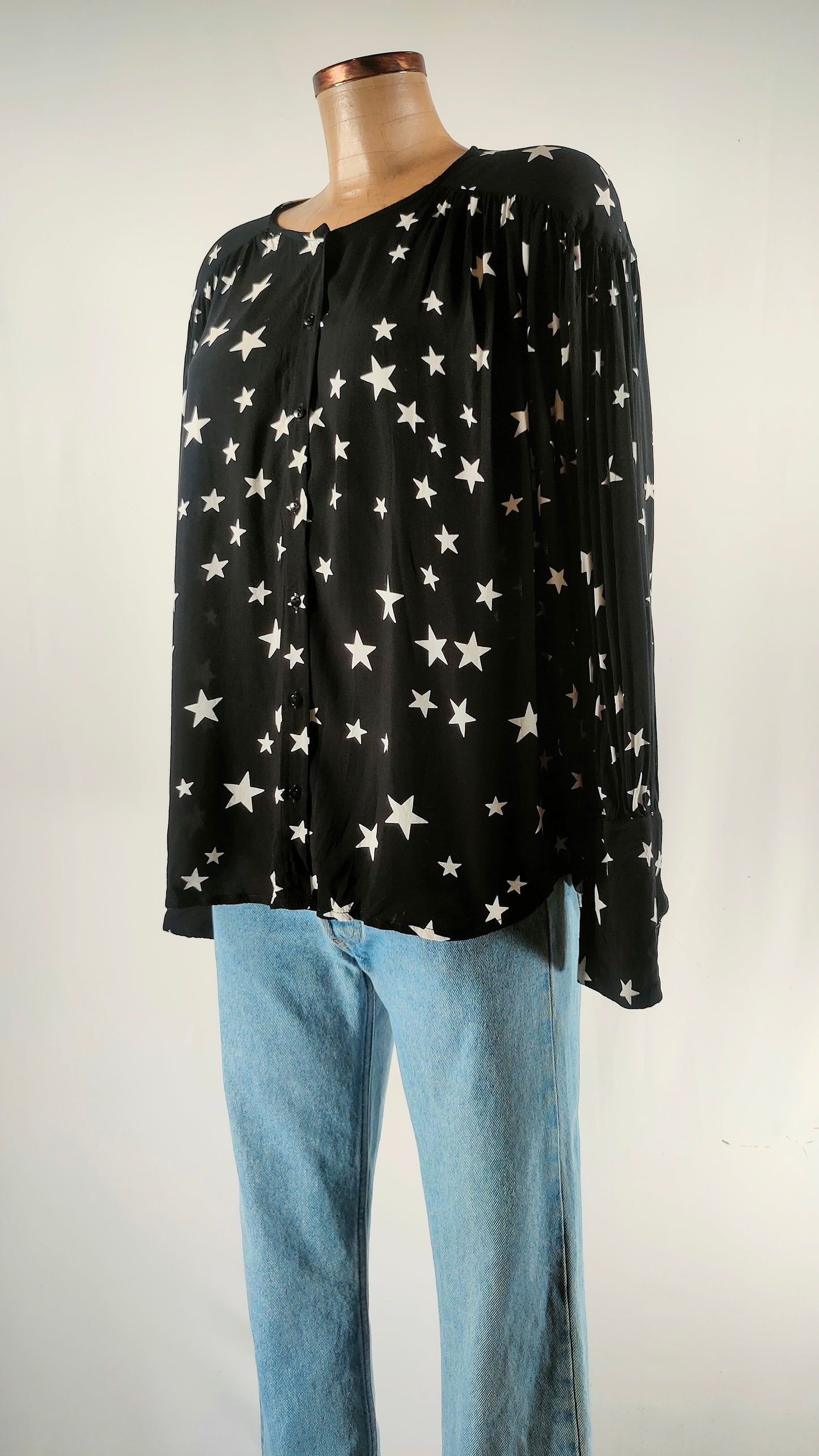 Camisa de estrellas con puño largo