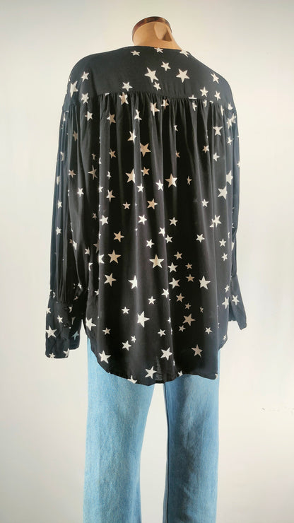 Camisa de estrellas con puño largo
