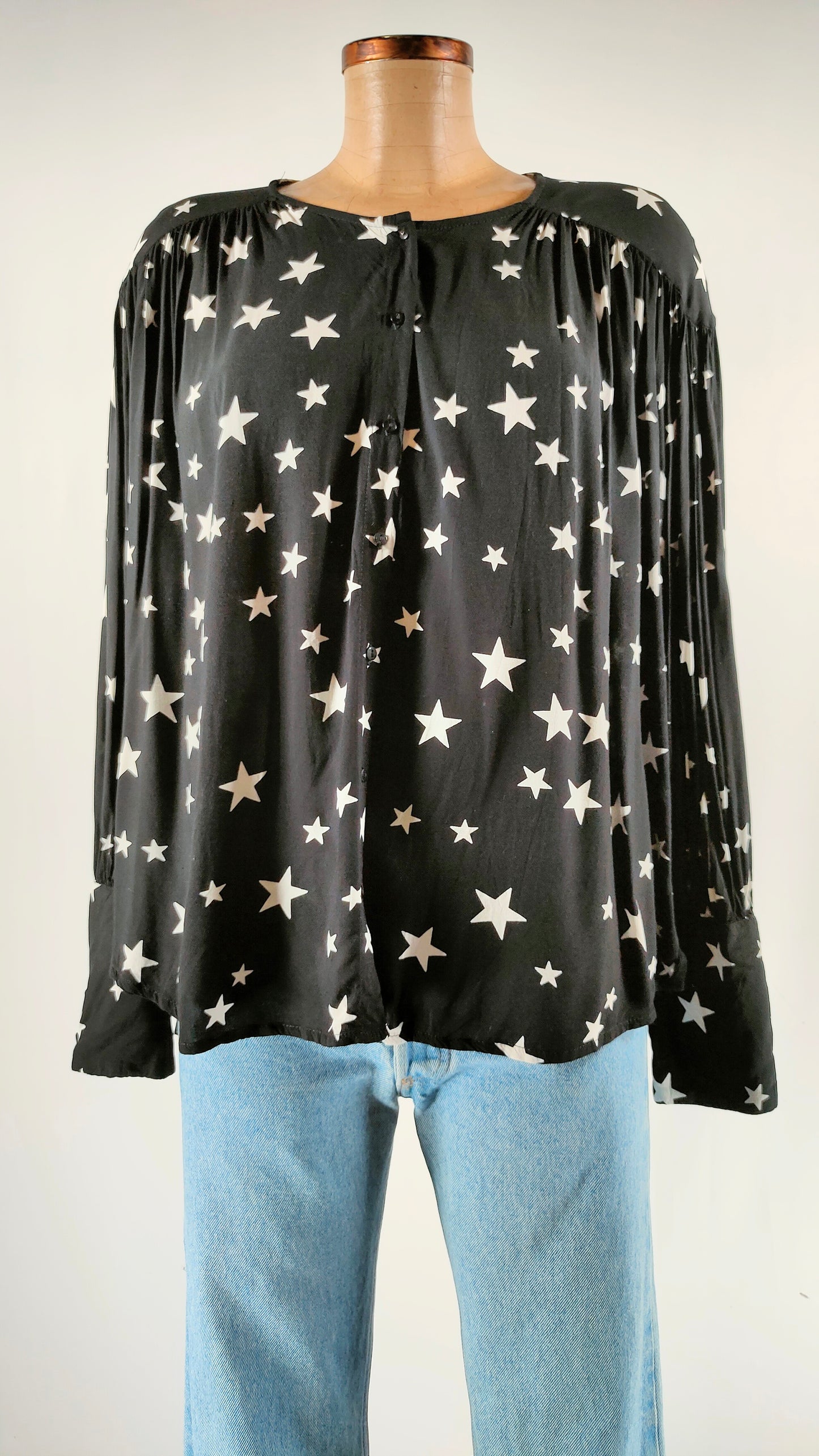 Camisa de estrellas con puño largo