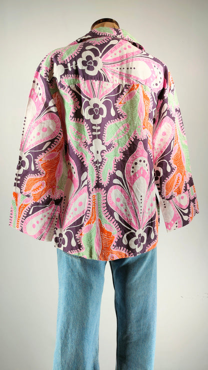 Blusa estampado multicolor