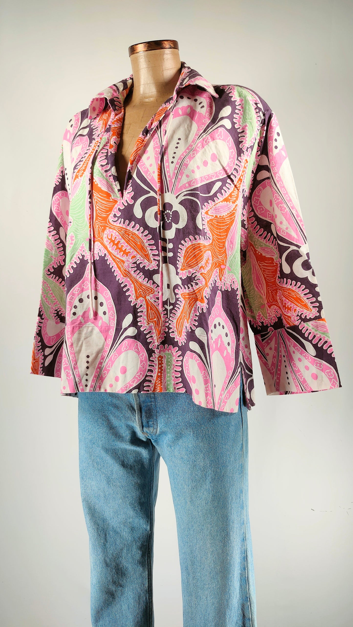Blusa estampado multicolor
