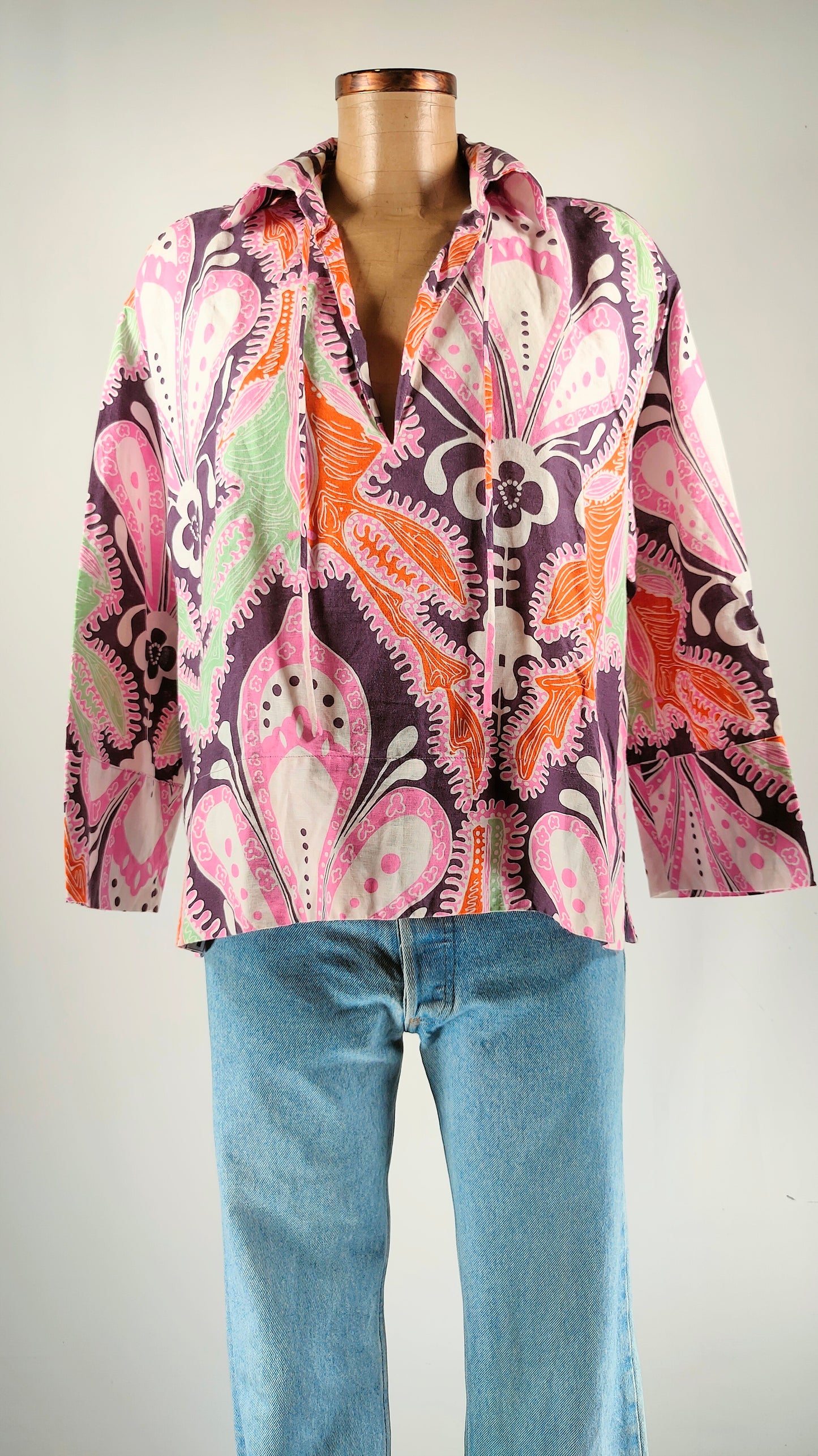 Blusa estampado multicolor