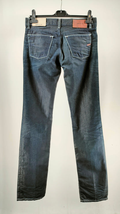 Jeans Gas rectos con pespunte blanco