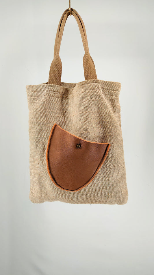 Bolso Metiers con bolsillo de piel