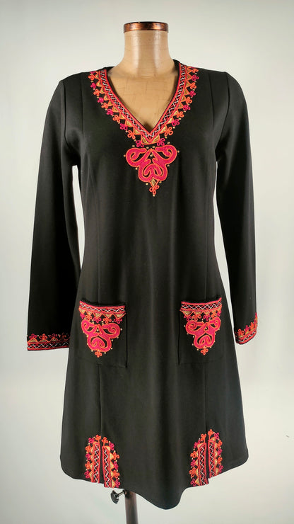 Vestido con ribetes étnicos Niza