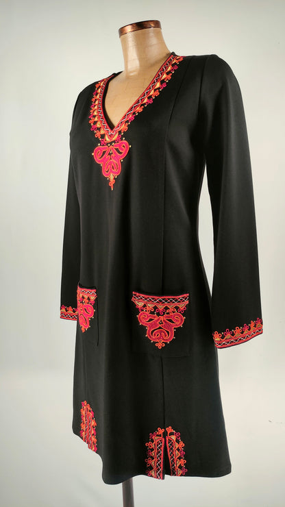 Vestido con ribetes étnicos Niza