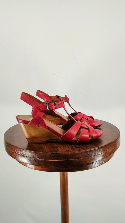 Sandalias Clarks rojas