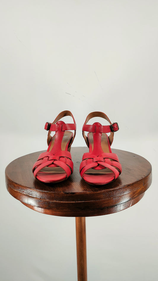 Sandalias Clarks rojas
