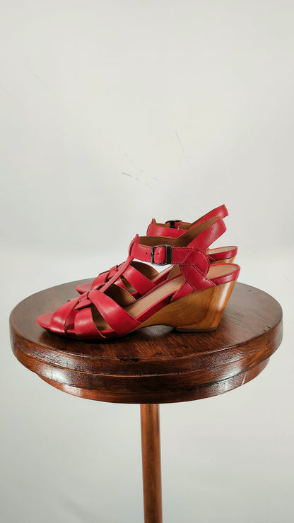 Sandalias Clarks rojas