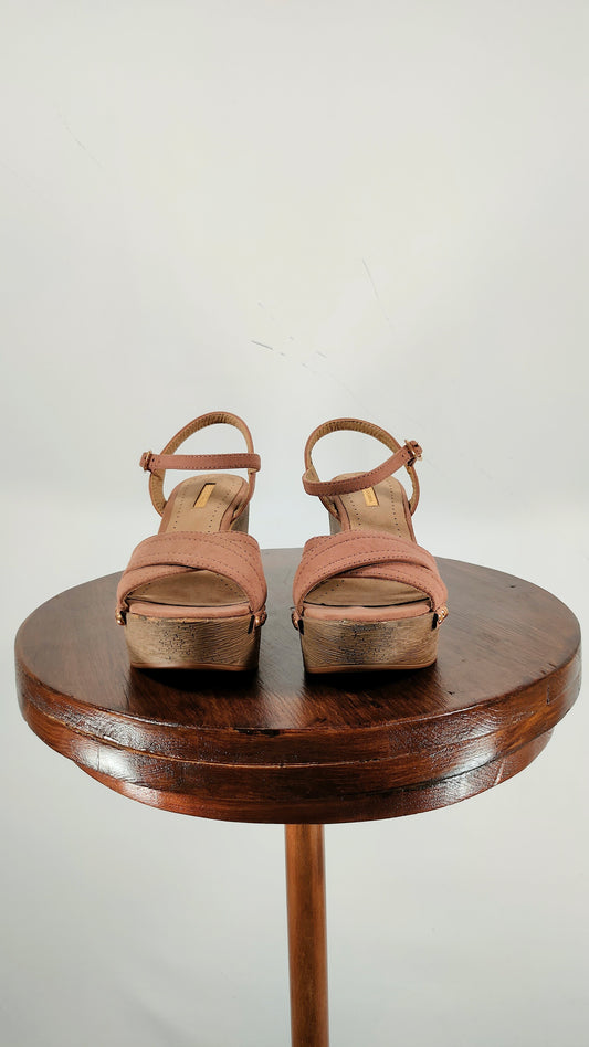 Sandalias con plataforma nude
