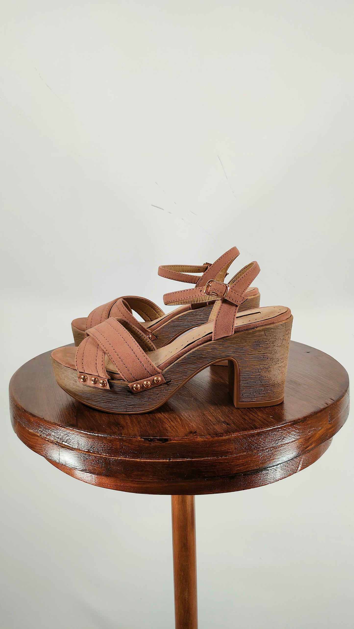 Sandalias con plataforma nude