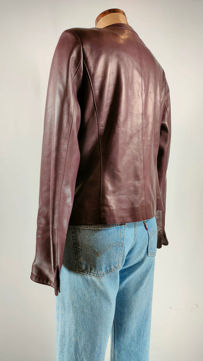 Chaqueta de piel Weill berenjena