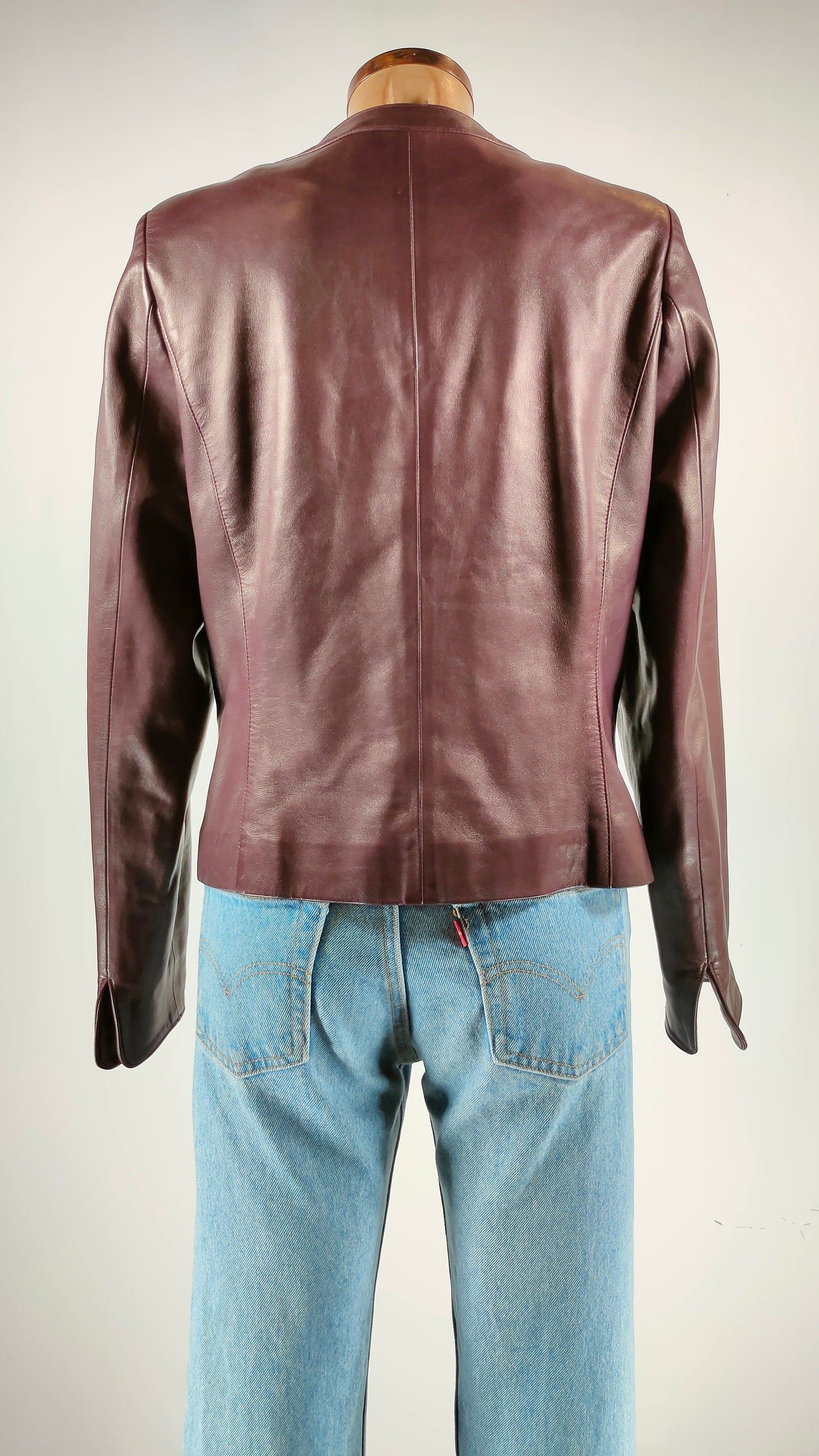Chaqueta de piel Weill berenjena