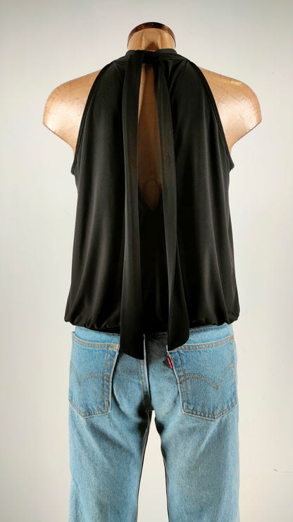 Top negro halter Naf Naf