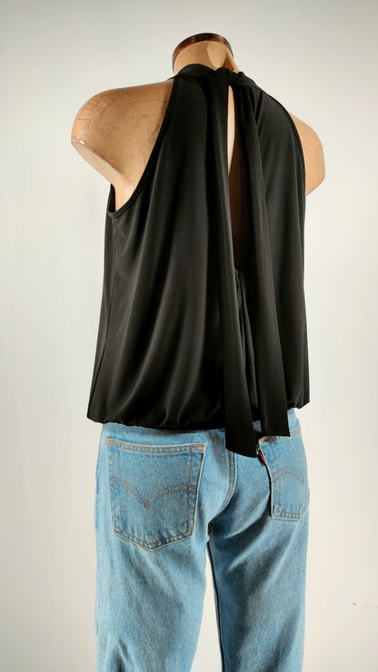 Top negro halter Naf Naf