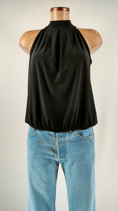 Top negro halter Naf Naf