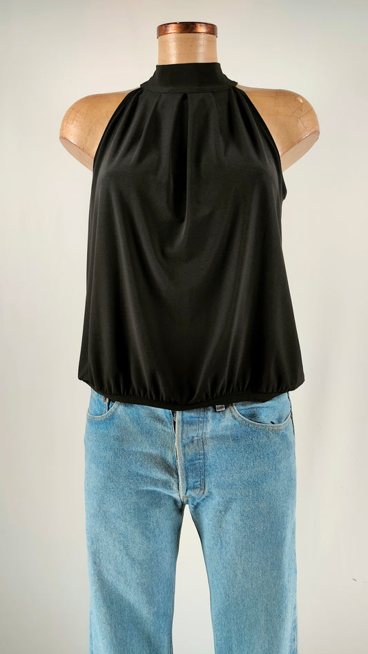 Top negro halter Naf Naf