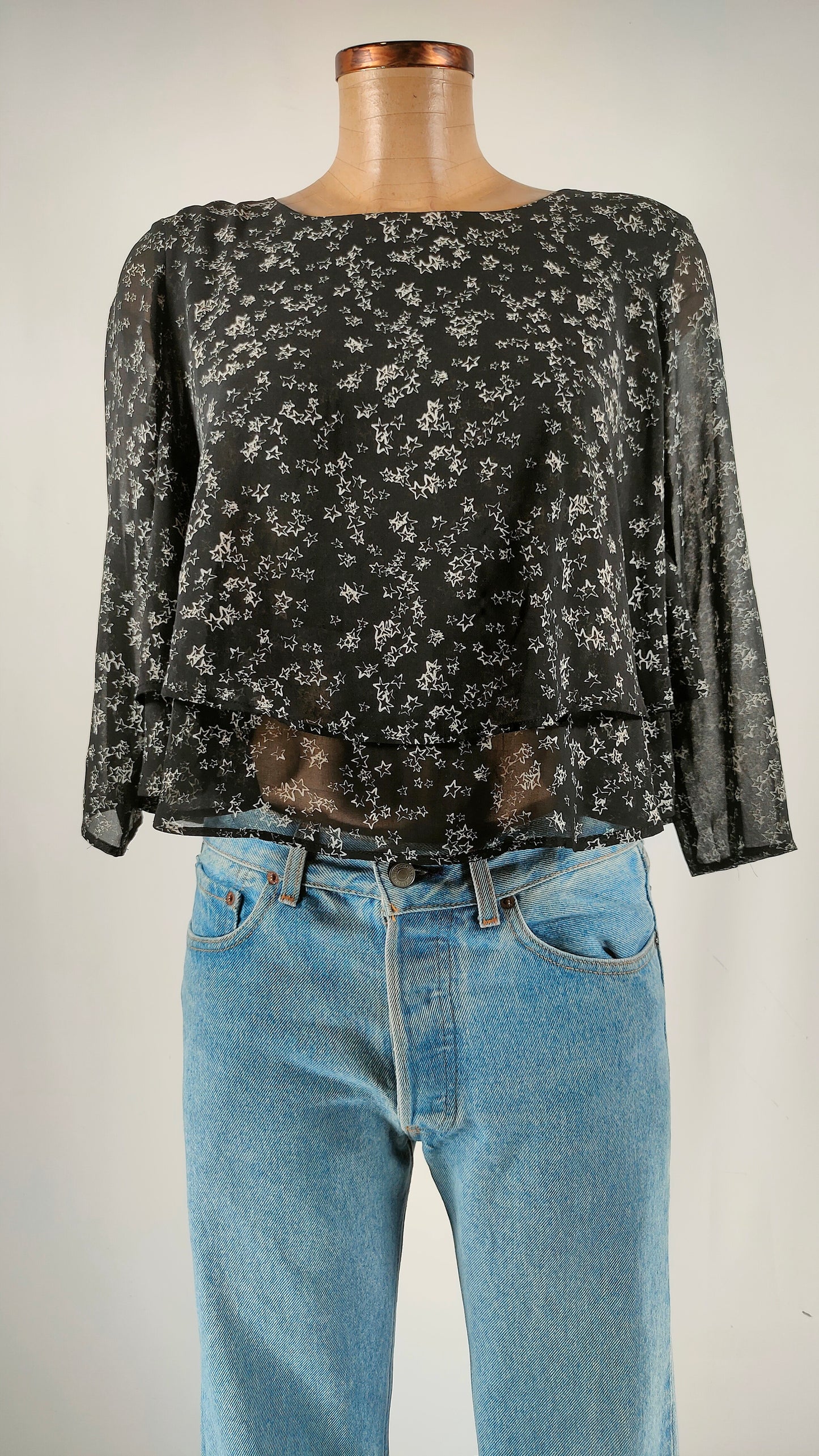Blusa con estampado estrellas La Redoute