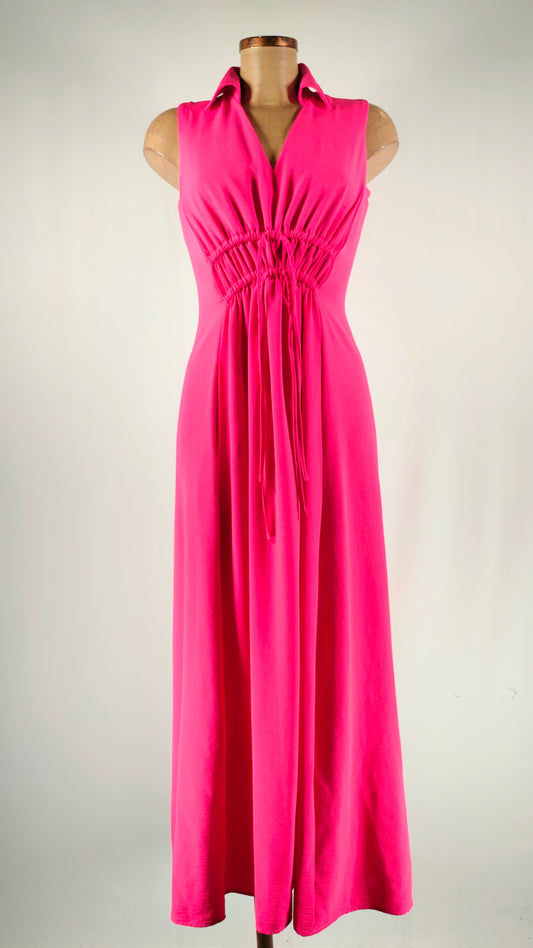 Vestido largo fucsia Calvin Klein