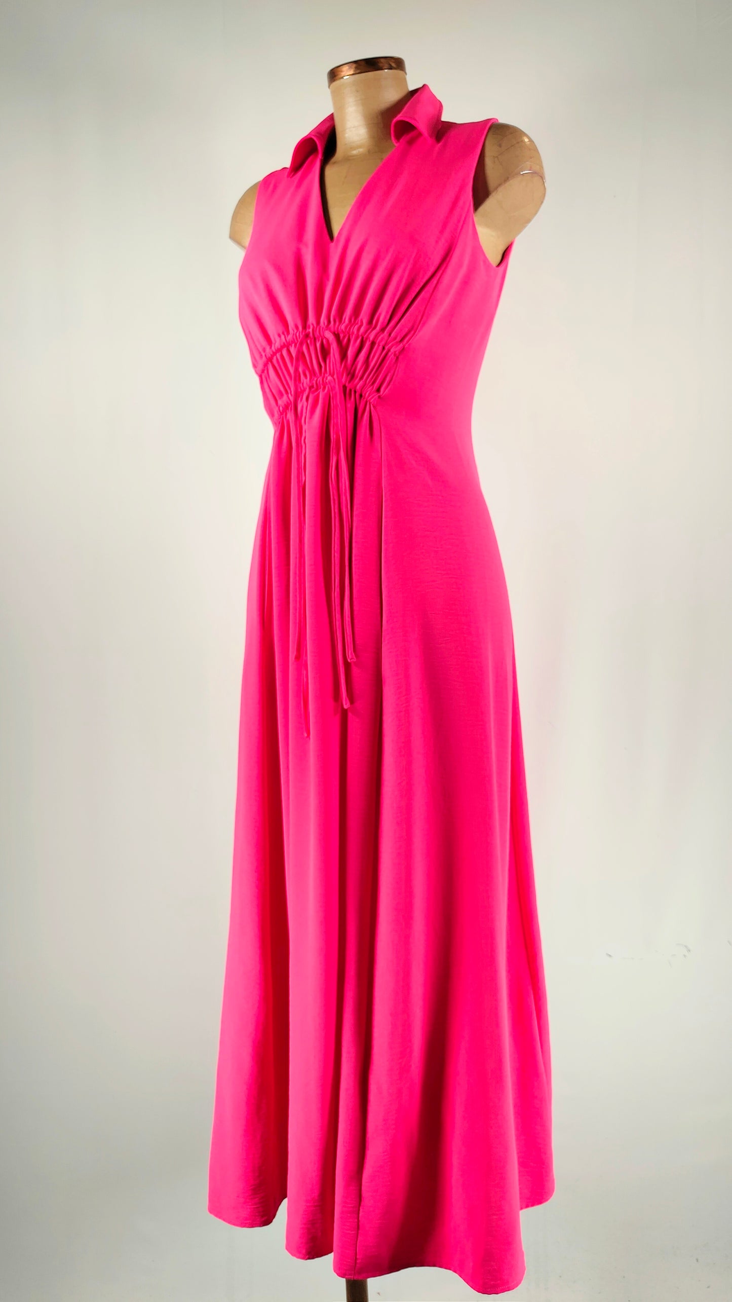 Vestido largo fucsia Calvin Klein