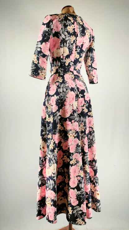 Vestido multiestampado con lazo