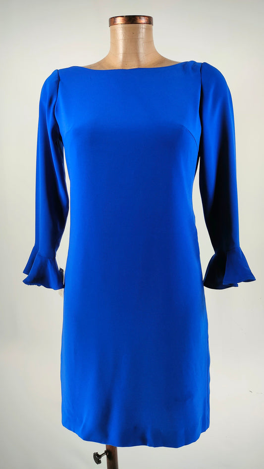 Vestido azul klein con espalda descubierta