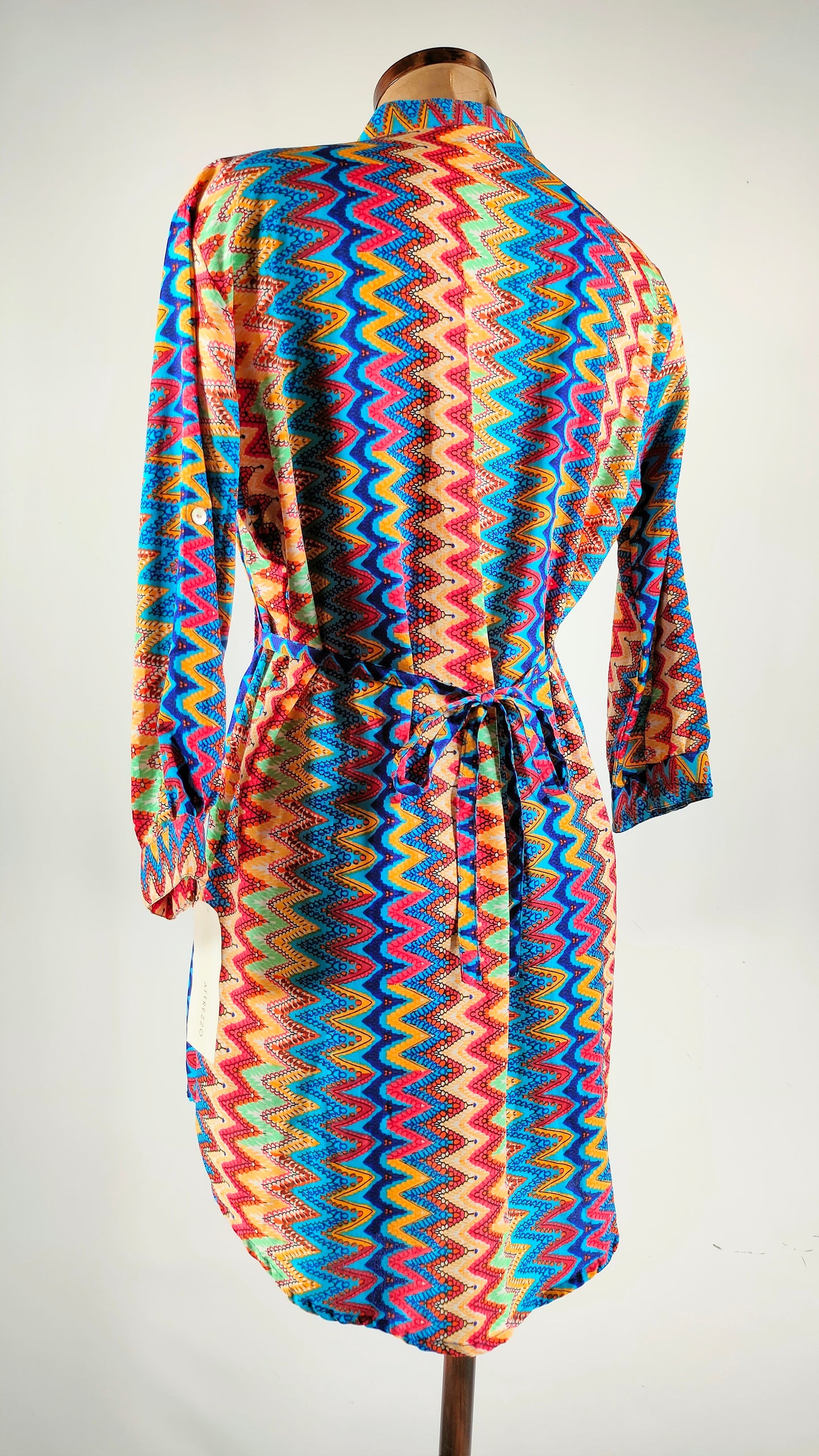 Vestido camisero multicolor