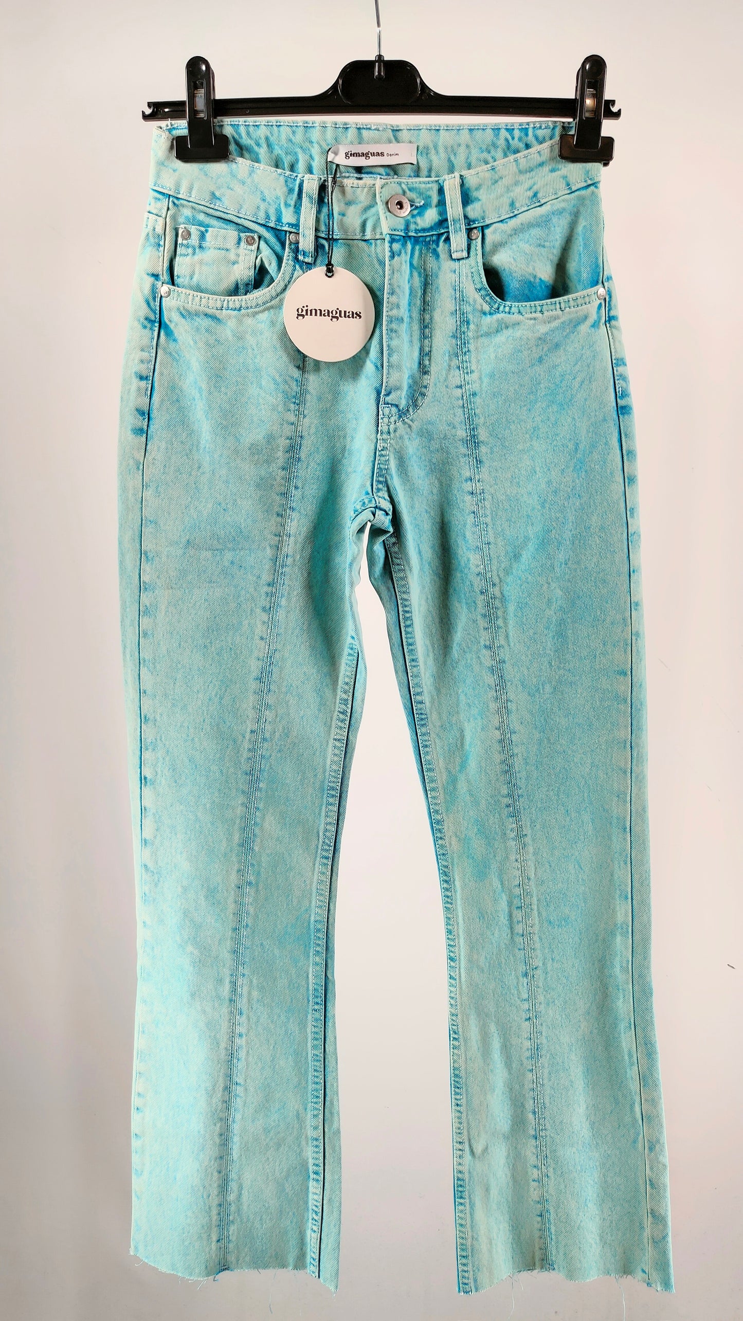 Jeans gimaguas turquesa
