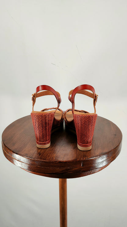 Sandalias de cuero marrones
