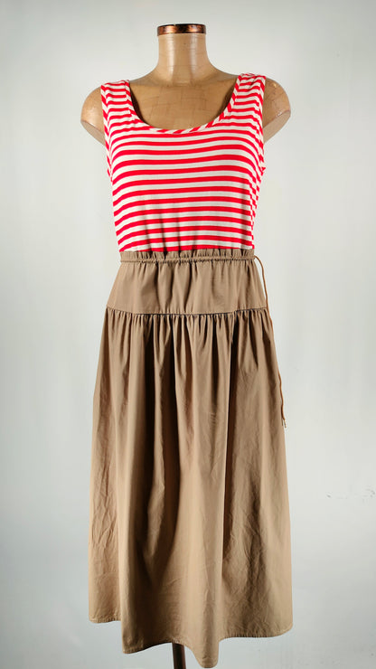 Vestido Civit bimaterial