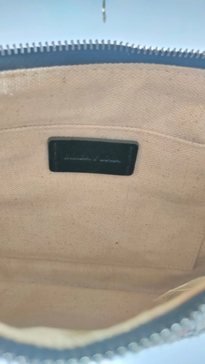 Bolso de mano con tira de piel