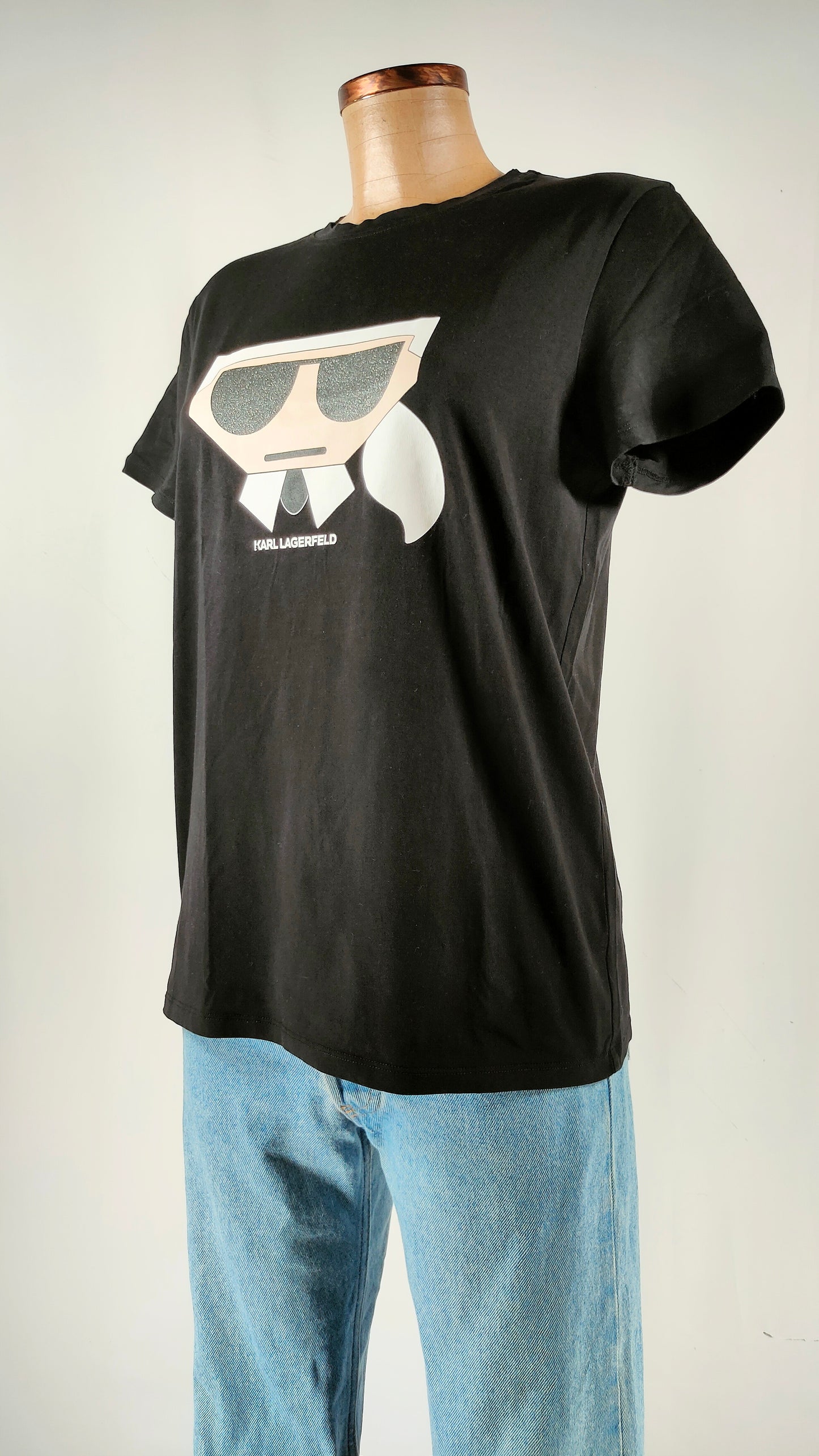 Camiseta Karl Lagerfeld Ikon negra