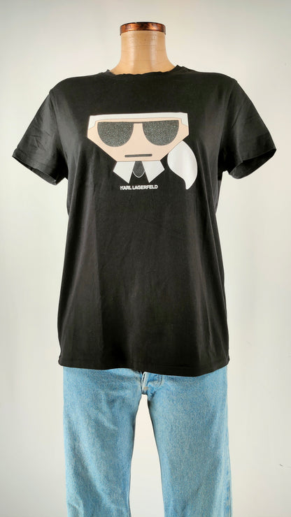 Camiseta Karl Lagerfeld Ikon negra