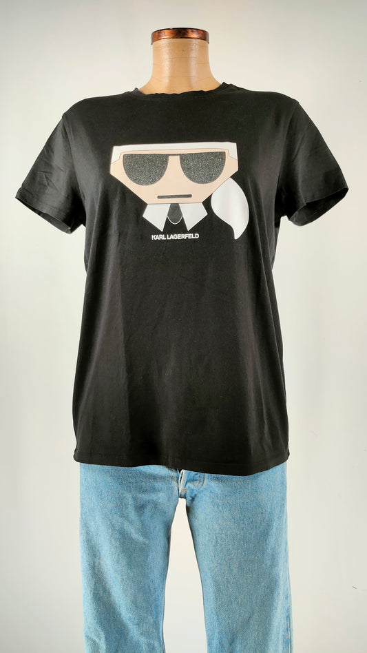 Camiseta Karl Lagerfeld Ikon negra