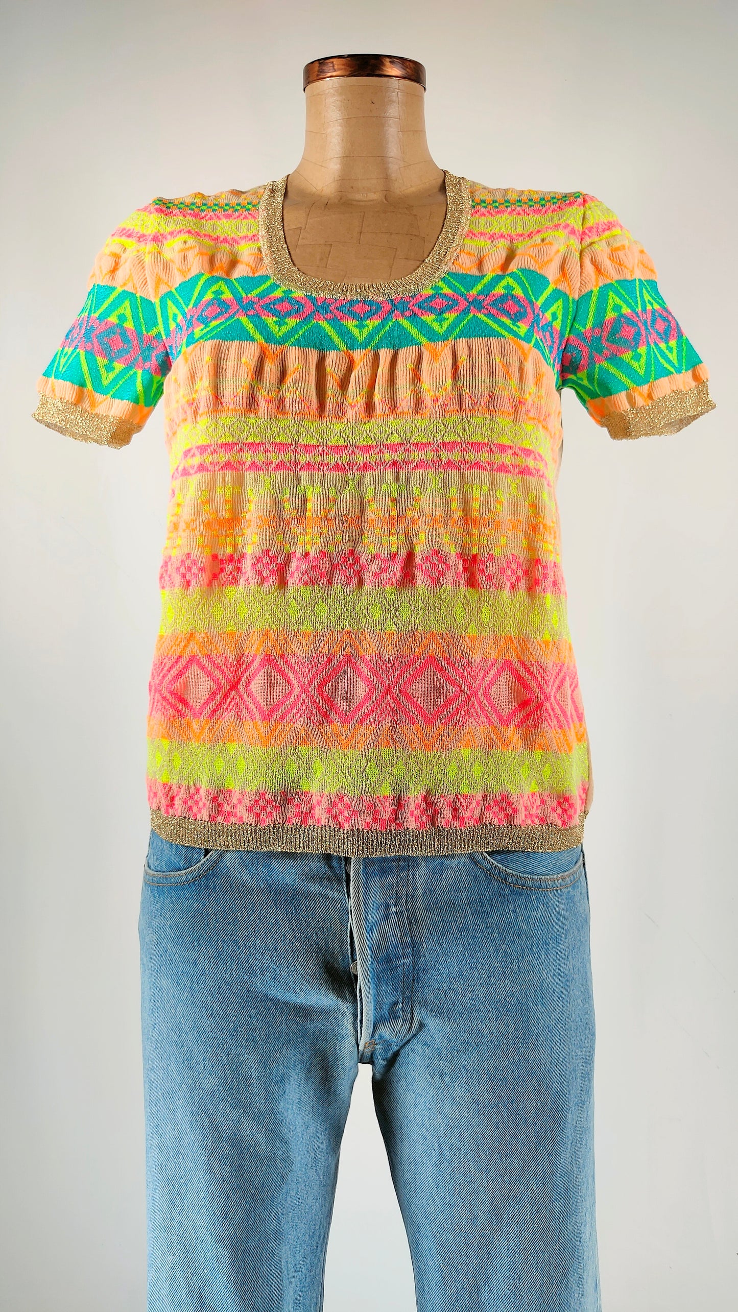 Jersey multicolor del Pozo manga corta