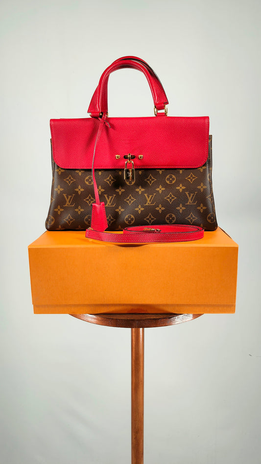 Bolso Louis Vuitton Vénus de cuero rojo