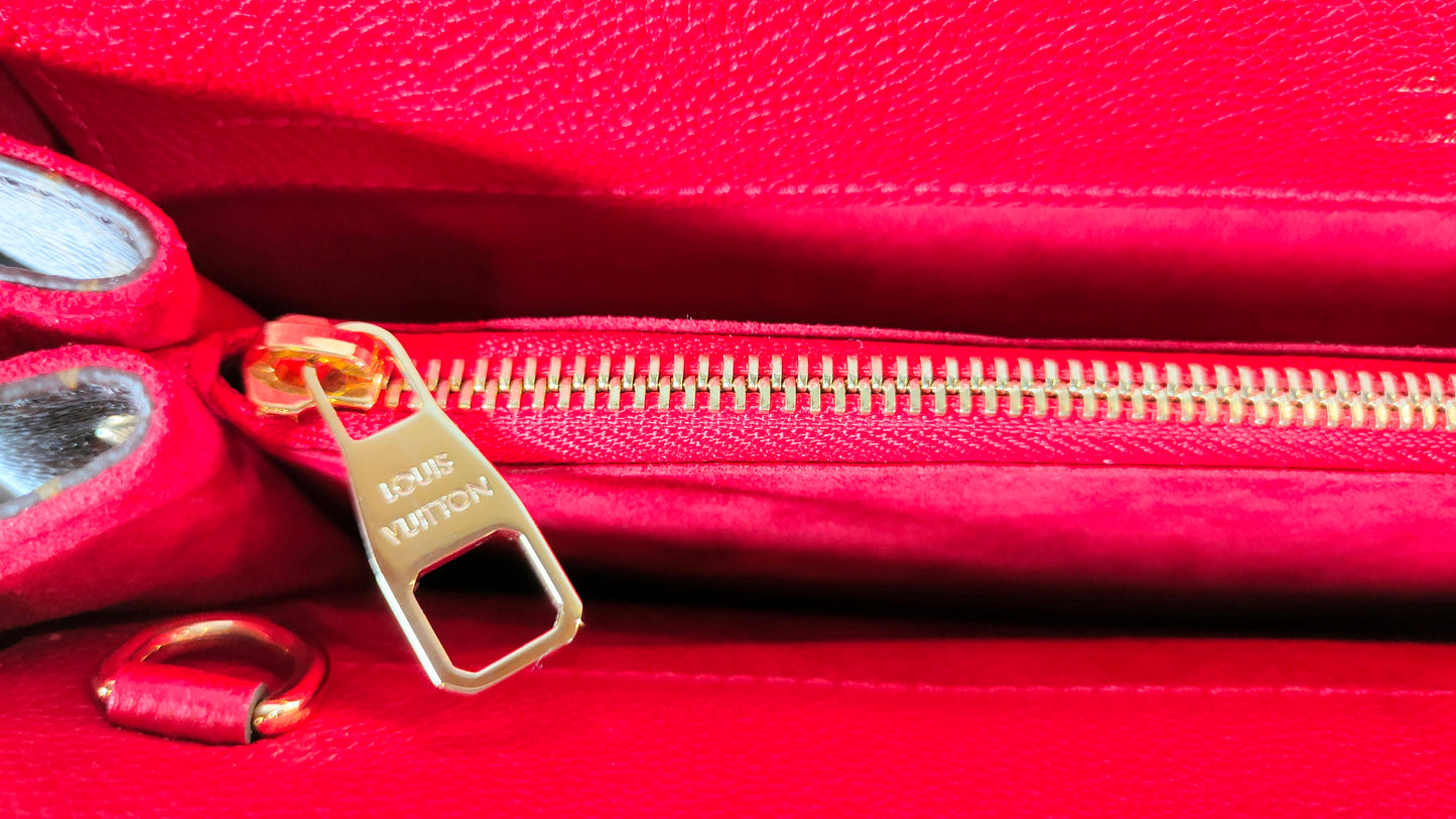 Bolso Louis Vuitton Vénus de cuero rojo