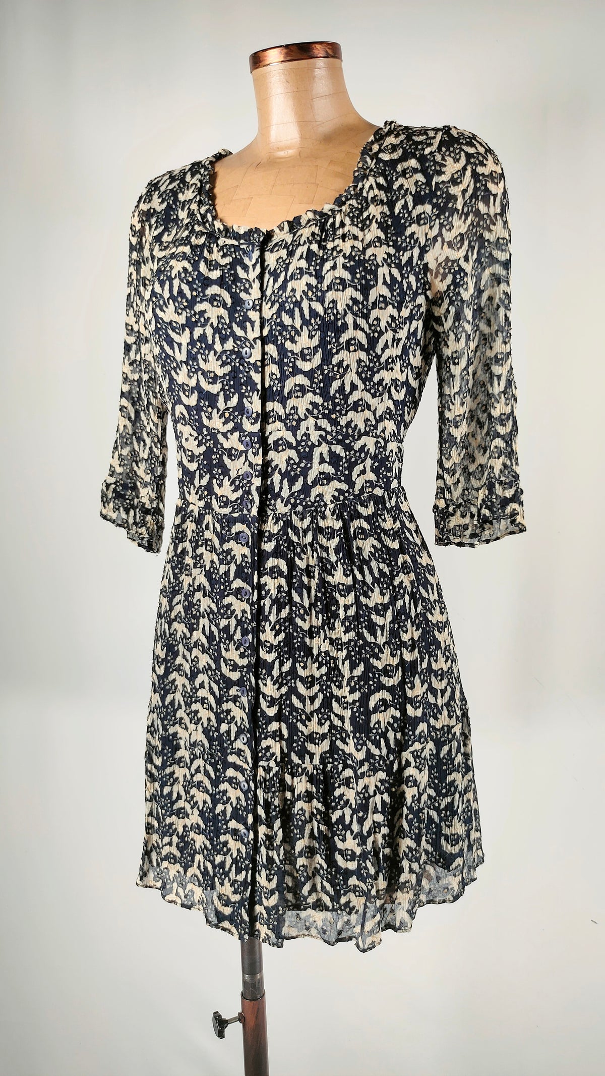 Vestido azul navy Ba&sh