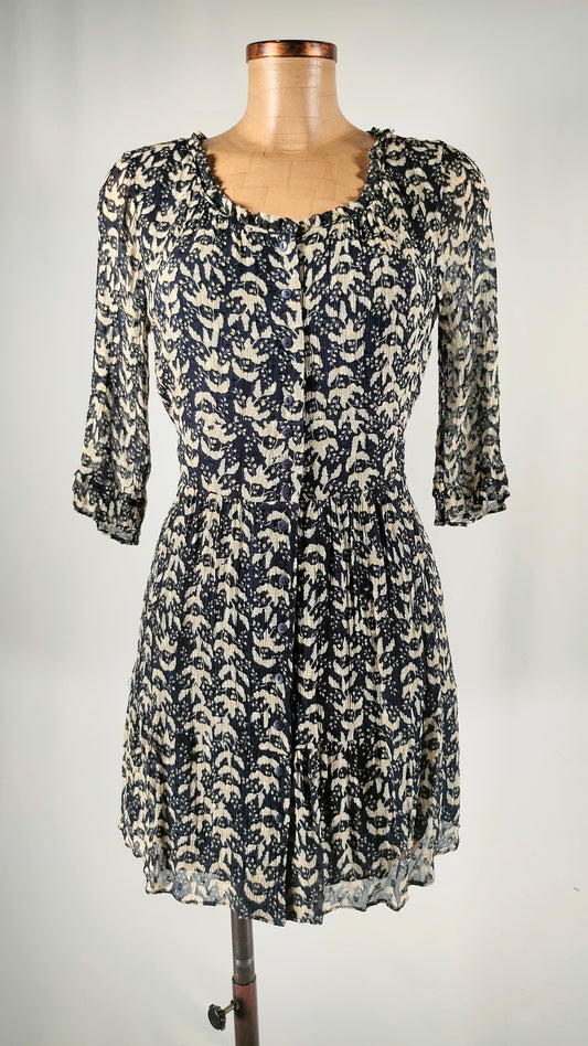 Vestido azul navy Ba&sh