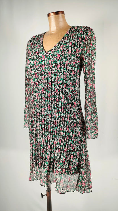 Vestido con falda plisasa la fée maraboutée