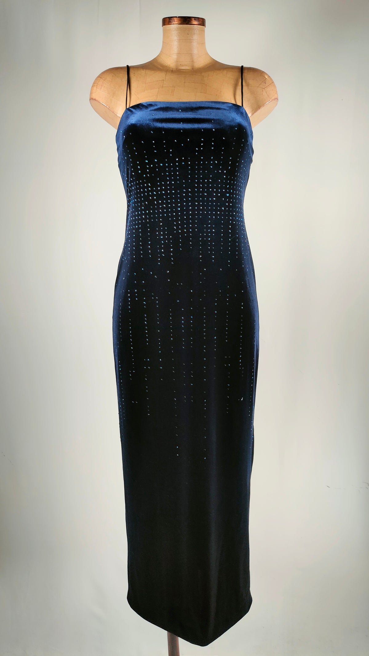 Vestido de terciopelo azul Laundry by Shelli Segal