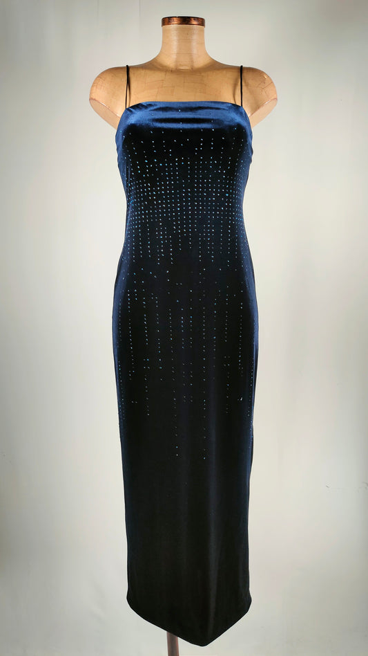 Vestido de terciopelo azul Laundry by Shelli Segal