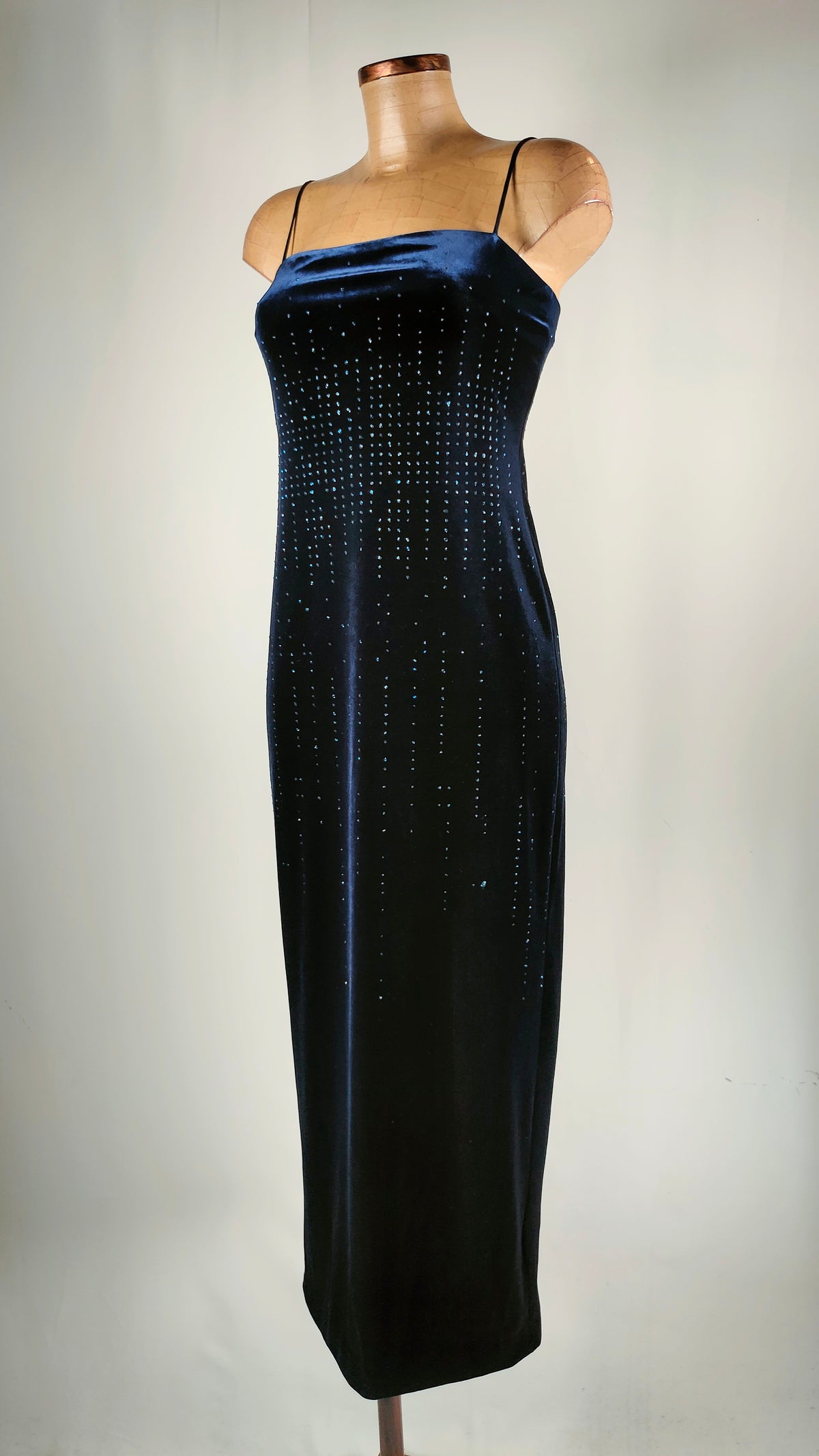 Vestido de terciopelo azul Laundry by Shelli Segal