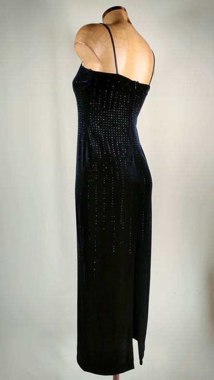 Vestido de terciopelo azul Laundry by Shelli Segal